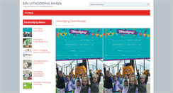 Desktop Screenshot of eenuitnodigingmaken.com